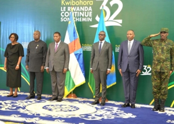 Le Président de la République, Faustin Archange Touadéra célèbre la 32ème anniversaire du Kwibohora avec la colonie rwandaise de Centrafrique