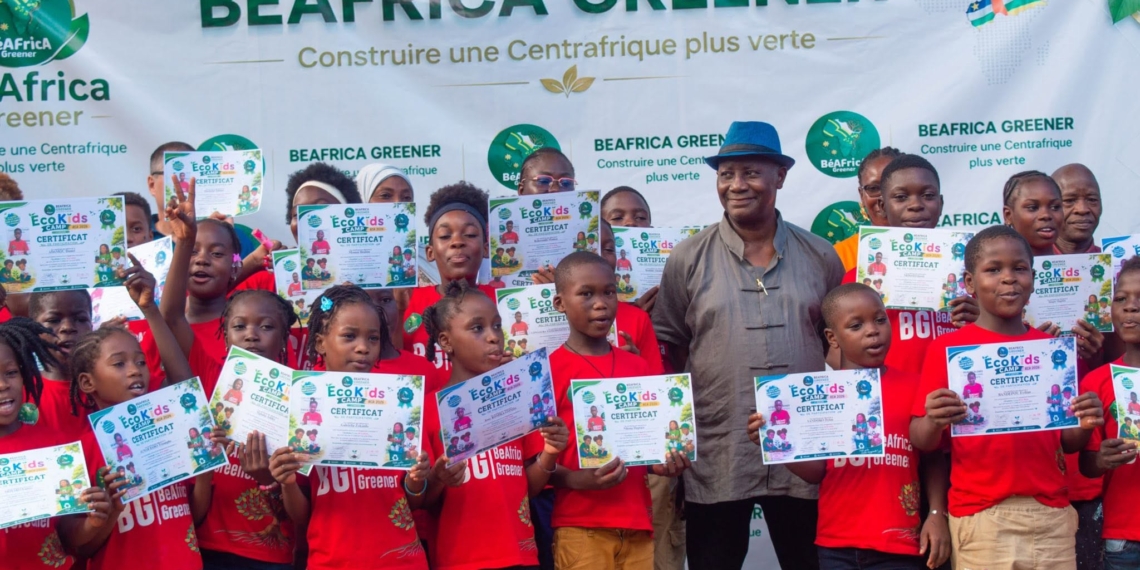 Des jeunes centrafricains formés pour la protection de l’environnement ont reçu leur parchemin à travers «Eco-Kids Camps»